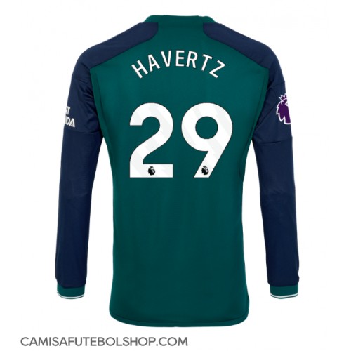 Camisa de time de futebol Arsenal Kai Havertz #29 Replicas 3º Equipamento 2023-24 Manga Comprida